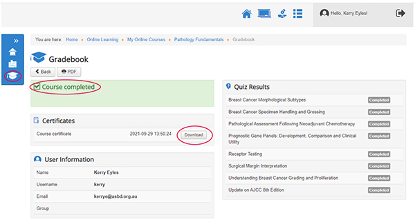 certificate download path small